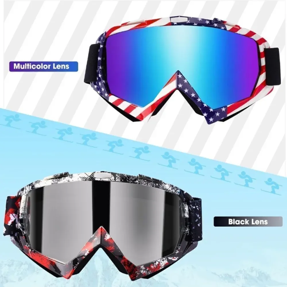 America 🇺🇸  Ski Goggles Unisex 2 pairs